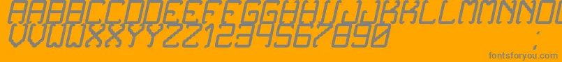 NoxtreyAufTfbCursive Font – Gray Fonts on Orange Background