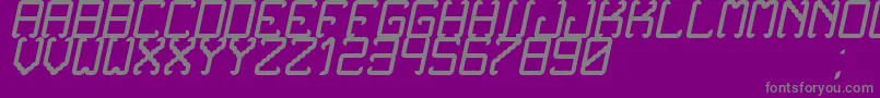 NoxtreyAufTfbCursive Font – Gray Fonts on Purple Background