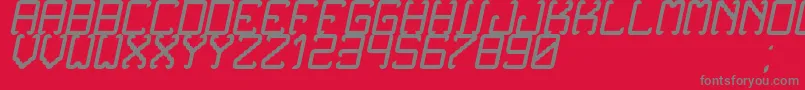 fuente NoxtreyAufTfbCursive – Fuentes Grises Sobre Fondo Rojo