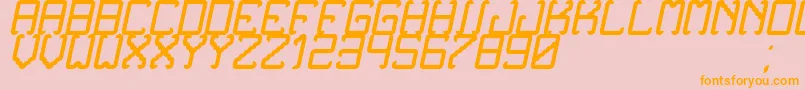 NoxtreyAufTfbCursive Font – Orange Fonts on Pink Background