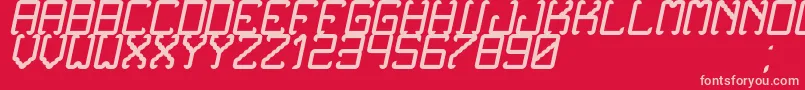 NoxtreyAufTfbCursive Font – Pink Fonts on Red Background