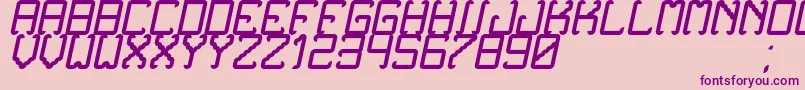 NoxtreyAufTfbCursive Font – Purple Fonts on Pink Background