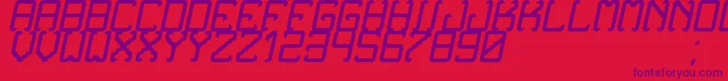 NoxtreyAufTfbCursive Font – Purple Fonts on Red Background