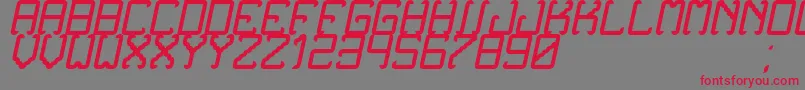 NoxtreyAufTfbCursive Font – Red Fonts on Gray Background