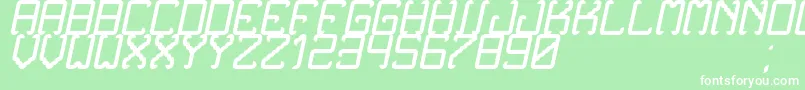 NoxtreyAufTfbCursive Font – White Fonts on Green Background