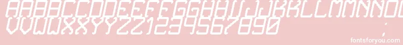 NoxtreyAufTfbCursive Font – White Fonts on Pink Background