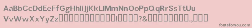 Mouldedsaji Font – Gray Fonts on Pink Background