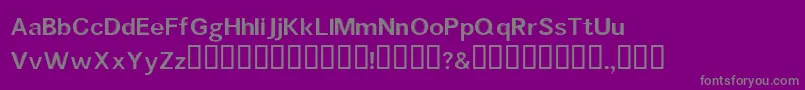 Mouldedsaji Font – Gray Fonts on Purple Background