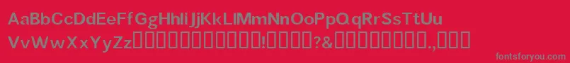 Mouldedsaji Font – Gray Fonts on Red Background