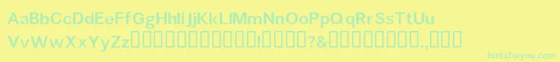 fuente Mouldedsaji – Fuentes Verdes Sobre Fondo Amarillo