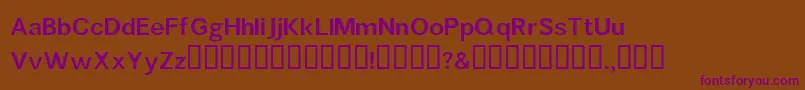 Шрифт Mouldedsaji – фиолетовые шрифты на коричневом фоне