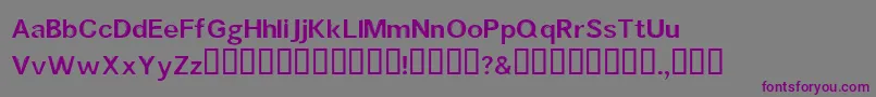 Mouldedsaji Font – Purple Fonts on Gray Background