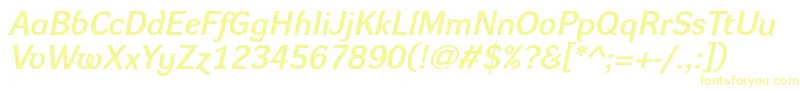 DynagroteskdeItalic Font – Yellow Fonts