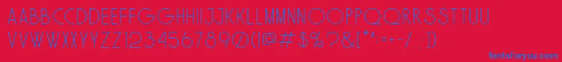 Solo Font – Blue Fonts on Red Background