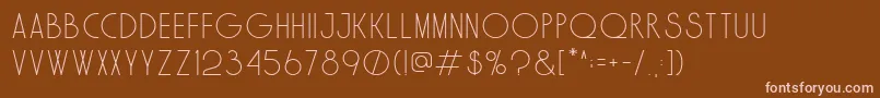 More about Solo Font Solo Font – Pink Fonts on Brown Background