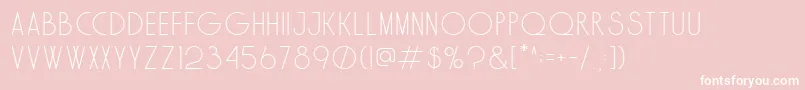 Solo Font – White Fonts on Pink Background