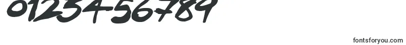 フォントInklingItalic – 数字と数値のためのフォント