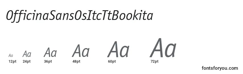 Размеры шрифта OfficinaSansOsItcTtBookita