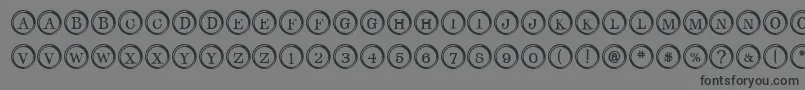 TypeKeys Font – Black Fonts on Gray Background