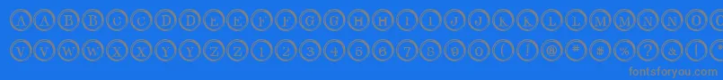 TypeKeys Font – Gray Fonts on Blue Background