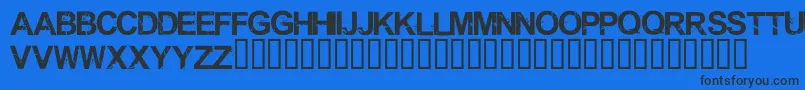 Shrapnel Font – Black Fonts on Blue Background