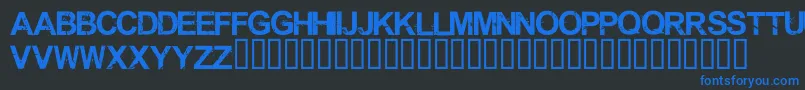 Шрифт Shrapnel – синие шрифты на чёрном фоне