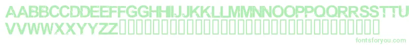 Shrapnel-fontti – vihreät fontit valkoisella taustalla
