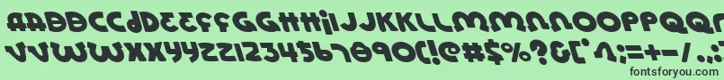 LionelLeftalic Font – Black Fonts on Green Background