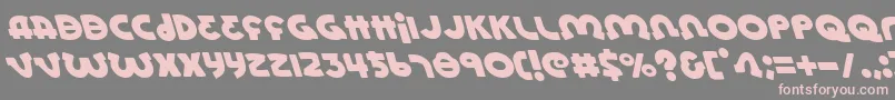 LionelLeftalic Font – Pink Fonts on Gray Background