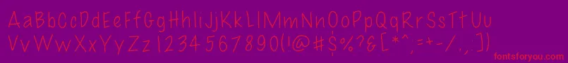 Uno Font – Red Fonts on Purple Background