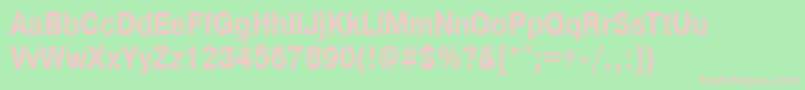 PragmaticacttBold80b Font – Pink Fonts on Green Background