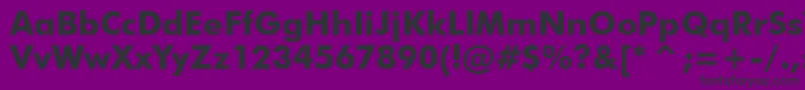 FuturaBoldBt Font – Black Fonts on Purple Background