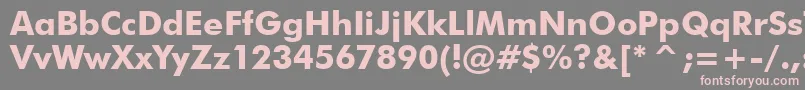 More about FuturaBoldBt Font FuturaBoldBt Font – Pink Fonts on Gray Background
