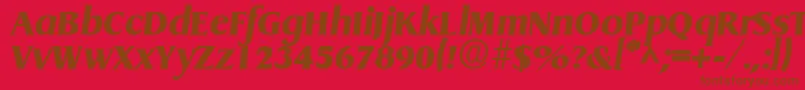 Подробнее о шрифте GriffonExtraboldItalic Шрифт GriffonExtraboldItalic – коричневые шрифты на красном фоне