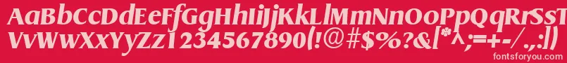 Подробнее о шрифте GriffonExtraboldItalic Шрифт GriffonExtraboldItalic – розовые шрифты на красном фоне