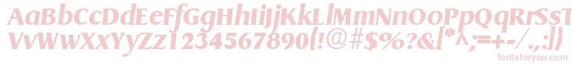 フォントGriffonExtraboldItalic – ピンクのフォント