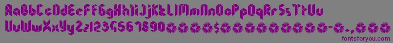 Шрифт Sheandy – фиолетовые шрифты на сером фоне
