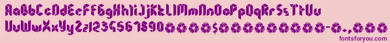 Sheandy Font – Purple Fonts on Pink Background