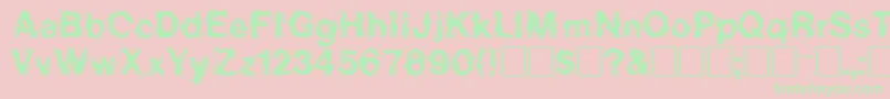 LincolnRegular Font – Green Fonts on Pink Background