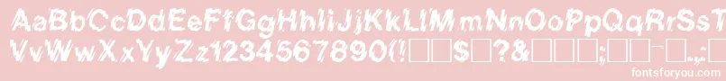 LincolnRegular-Schriftart – Weiße Schriften auf rosa Hintergrund