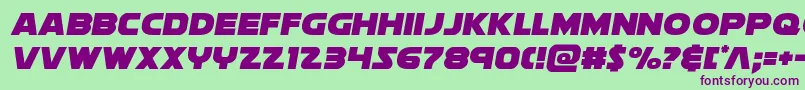 Soloist Font – Purple Fonts on Green Background