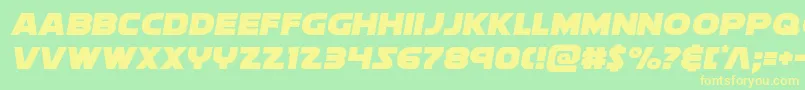 Soloist Font – Yellow Fonts on Green Background