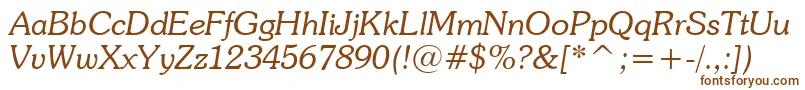 SouvenirLightItalicBt Font – Brown Fonts