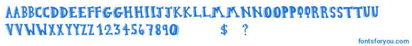 AztecHipster-Schriftart – Blaue Schriften