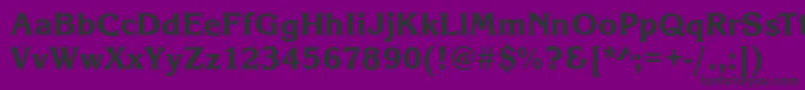 フォントKingstonXboldRegular – 紫の背景に黒い文字