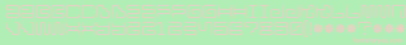 Ironloungedots Font – Pink Fonts on Green Background