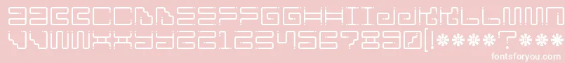 Ironloungedots Font – White Fonts on Pink Background