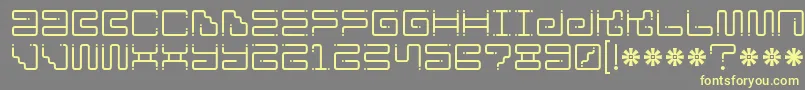 Ironloungedots Font – Yellow Fonts on Gray Background