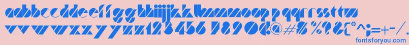 TurnerRegular Font – Blue Fonts on Pink Background