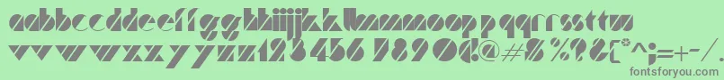 TurnerRegular Font – Gray Fonts on Green Background
